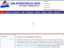 Tablet Screenshot of cumarefrigeration.com